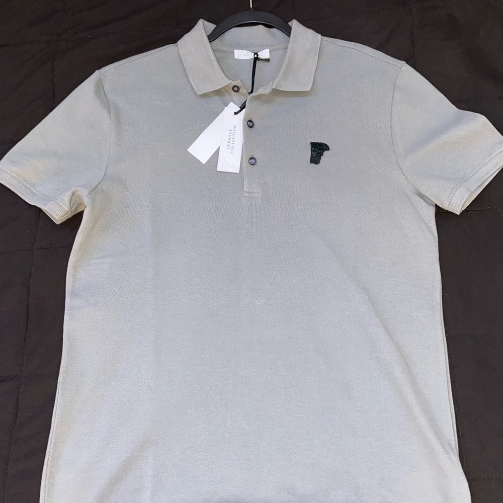 Versace Polo in gray (Medium)